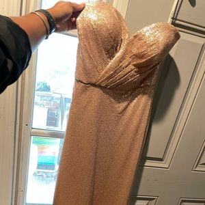 Bari Jay Sequin Sweetheart Strapless Dress